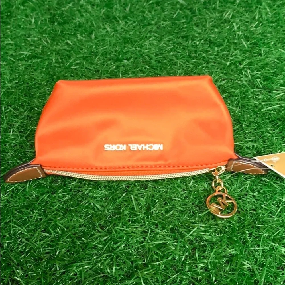 MICHAEL KORS TRAVEL XS POUCH TANGERINE - Picture 6 of 16